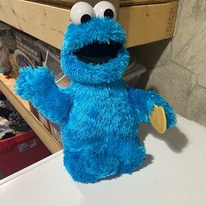 Sesame Street Bright Blue Cookie Monster Plush interactive talking